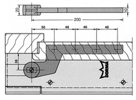 DORMA 7411/56 - BRAZO INFERIOR ATORNILLADOR/ADO PARA PUERTA BATIENTE