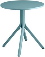 Tisch Pavonia; 70x73 cm (ØxH); blau; rund