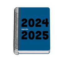 DOHE AGENDA ESCOLAR A6 ESPIRAL DP MEMORY BASIC CUBIERTA PP AZUL 2024-2025