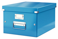 Archivbox Click & Store WOW Mittel, Graukarton, blau