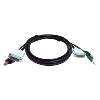 Black Box SKVMCBL-DVI-06TAA toetsenbord-video-muis (kvm) kabel Zwart, Wit 1,8 m