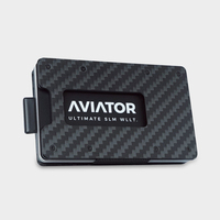 Aviator Wallet Slide Briefttasche Karbon