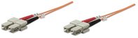 Intellinet 2m SC/SC kabel optyczny OM1 Pomarańczowy