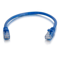 C2G Cable de conexión de red de 0,5 m Cat6 sin blindaje y con funda (UTP), color azul