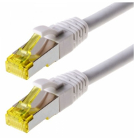Helos Cat 6a S/FTP 1 m Netzwerkkabel Weiß Cat6a S/FTP (S-STP)