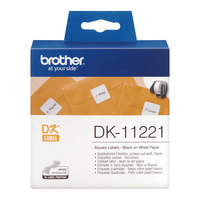 Brother DK-11221 címkéző szalag Fehéren fekete