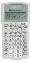 Texas Instruments TI-30X IIB calculatrice Poche Calculatrice scientifique Gris