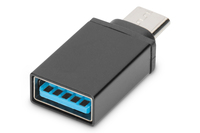 Digitus AK-300506-000-S csatlakozó átlakító USB C USB A Fekete