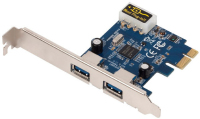 USRobotics 2-Port USB 3.0 Super Speed interface cards/adapter USB 3.2 Gen 1 (3.1 Gen 1)
