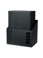 Securit MC-BOX-TRA4-BL A4 Metaal, PU leer Zwart 20 stuk(s)