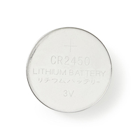 Nedis BALCR24505BL pile domestique Batterie à usage unique CR2450 Lithium