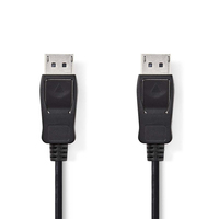 Nedis CCGP37010BK20 DisplayPort cable 2 m Black