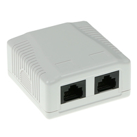 ACT FA5002 caja de tomacorriente RJ-45 Blanco