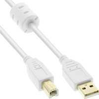 InLine 34505W USB-kabel 0,5 m USB A USB B Wit