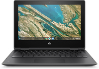 HP Chromebook x360 11 G3 29.5 cm (11.6") Touchscreen HD Intel® Celeron® N4120 4 GB LPDDR4-SDRAM 32 GB eMMC Wi-Fi 5 (802.11ac) ChromeOS Black