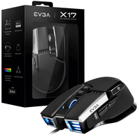 EVGA X17 myszka Oburęczny USB Typu-A Optyczny 16000 DPI