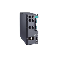 Moxa EDS-4008-4P-2GT-2GS-LVB hálózati kapcsoló Vezérelt L2 Gigabit Ethernet (10/100/1000) Ethernet-áramellátás (PoE) támogatása Fekete, Zöld