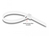 DeLOCK 18644 Kabelbinder Kabelbinder mit Klettverschluss Nylon Weiß