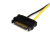 StarTech.com 15cm SATA Strom auf 8 pin PCI Express Grafikkarten Stromkabel - PCIe Y-Kabel Adapter