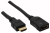 InLine HDMI M-F 3m câble HDMI HDMI Type A (Standard) Noir