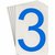 Brady TS-152.40-514-3-BL-20 zelfklevende letter/cijfer 20 stuk(s) Blauw Aantal