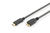 Ednet USB Type-C Verbindungskabel, Typ C auf Micro B St/St, 1.0m, voll ausgestattet, Gen2, 3A, 10GB CE, Baumwolle, gold, bl
