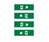 ESYLUX SLX 14 zelfklevende letter/cijfer 1 stuk(s) Groen, Wit Symbol