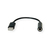 Value 12.99.3214 audio kabel 0,13 m 3.5mm USB Zwart