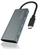 ICY BOX IB-HUB1428-C31 USB 3.2 Gen 2 (3.1 Gen 2) Type-C 10000 Mbit/s Antracit, Fekete