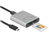 DeLOCK 91751 lecteur de carte mémoire Argent USB 3.2 Gen 1 (3.1 Gen 1) Type-C