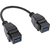 InLine 76206D USB-kabel 0,2 m USB 3.2 Gen 1 (3.1 Gen 1) USB A Zwart