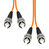 ProXtend FO-STSTOM1D-002 câble InfiniBand et à fibres optiques 2 m ST Orange