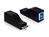 DeLOCK 65216 Kabeladapter micro USB-B M USB-B F Schwarz