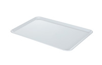 Serviertablett BASIC weiß, Maße: 420 x 300 x 12 mm, stapelbar, aus SAN