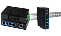 LogiLink Switch industriel Fast Ethernet PoE, 5 ports (11117632)