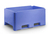 Hygiene Palettenbox BI-330, Reinraumbehälter, 1200x800x570mm, PE-Schale PU-Kern, 330L, Tiefschwarz