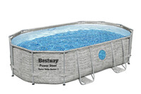 Bestway Power Steel Swim Vista Series - 4.88m x 3.05m x 1.07m - Oval Pool Set