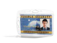 Durable Enclosed ID Card Holder 54 x 85mm - Transparent - Pack of 10