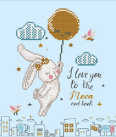Diamond Painting Kit: Love You To The Moon & Back