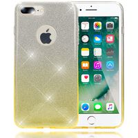 NALIA Custodia compatibile con iPhone 8 Plus / 7 Plus, Glitter Copertura in Silicone  Protezione Sottile Cellulare Slim Cover Case Protettiva Scintillio Telefono Bumper - Argent...