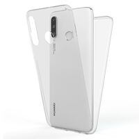 NALIA 360 Degree Case compatible with Huawei P30 lite, Full Cover Silicone Bumper with ultra thin Front Screen Protector & Back Hard-Case, Clear Complete Mobile Phone Body Cover...