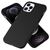 NALIA Morbido Cover in Silicone compatibile con iPhone 12 Pro Max Custodia, Protettiva Copertura Resistente allo Sporco con Microflusso, Soft Gomma Case Rugged Skin Antiurto Nero