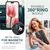 NALIA Cover Nero Opaco con Anello compatibile con iPhone 15 Custodia, 360° Ring Girevole per Funzione Stand & Supporto per Auto, Copertura Silicone Antiscivola, Kickstand Case Nero