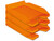 Bandeja Sobremesa Plastico Q-Connect Naranja Transparente