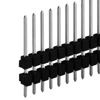 Stiftleiste, 36-polig, RM 2.54 mm, gerade, schwarz, 10051275