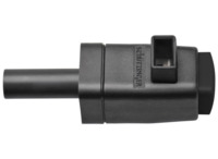 Schnell-Druckklemme, schwarz, 300 V, 16 A, 4 mm Stecker, vernickelt, SDK 799 / S
