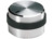 Drehknopf, 6 mm, Kunststoff, schwarz/silber, Ø 22.1 mm, H 14.3 mm, A1421469