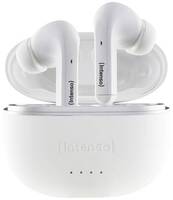 Intenso T302A In Ear headset Bluetooth® Stereo Fehér Noise Cancelling Elemtöltés kijelzés, Headset, Töltőtok, Érintéses vezérlés