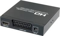 HDMI jelátalakító konverter [ Scart, HDMI bemenet - HDMI, digitális koax RCA, Jack audio kimenet] SpeaKa SP-HD/SC-01