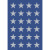Sticker Sterne 5-Zackig, silber Ø 15 mm